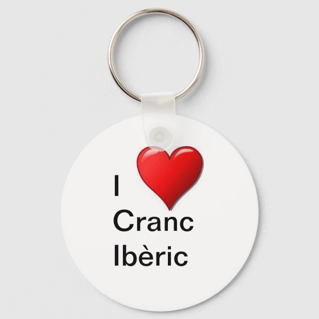 Chaveiro Eu amo Cranc Ibèric (Frente)