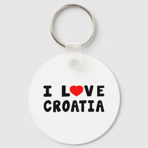 Chaveiro Eu amo Croatia