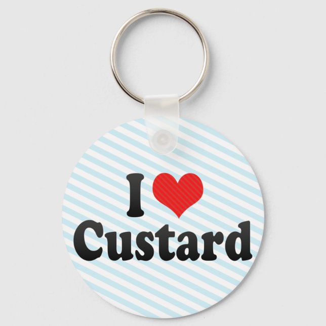 Chaveiro Eu Amo Custard (Frente)