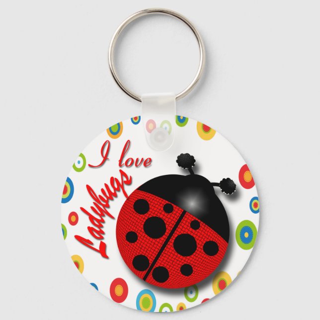 Chaveiro Eu Amo Damybugs (Frente)