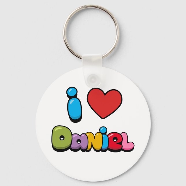 Chaveiro Eu Amo Daniel (Frente)