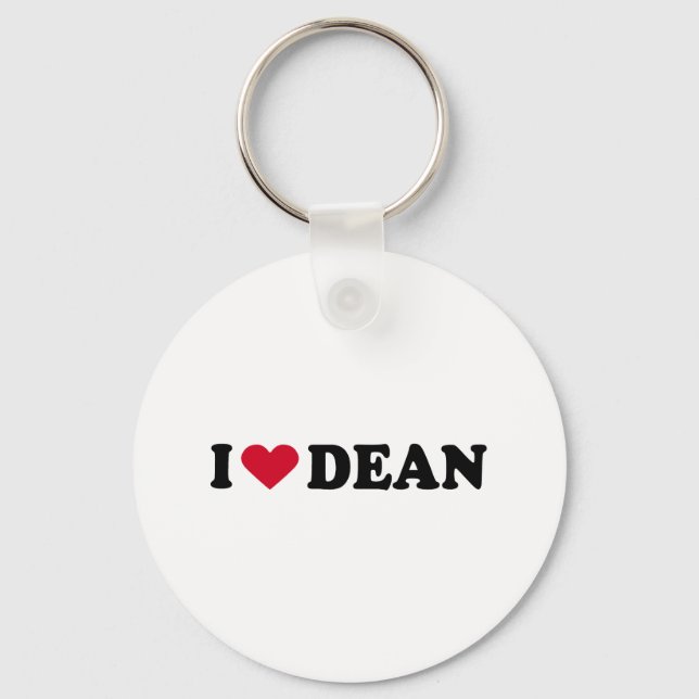 CHAVEIRO EU AMO DEAN (Frente)