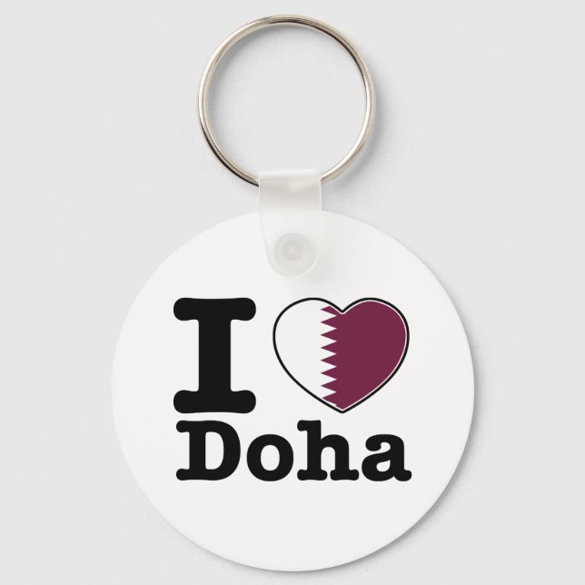 Chaveiro Eu amo Doha (Frente)