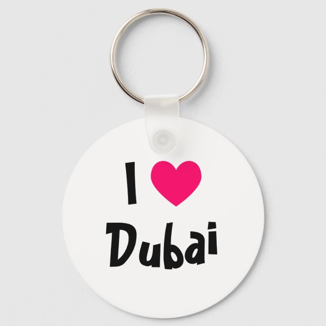Chaveiro Eu Amo Dubai (Frente)