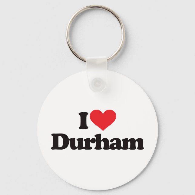 Chaveiro Eu Amo Durham (Frente)