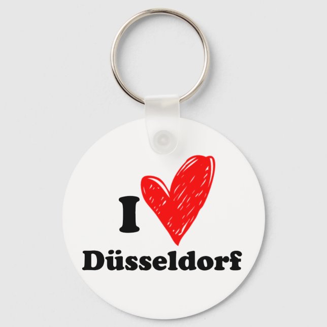 Chaveiro Eu amo Düsseldorf (Frente)