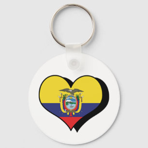 Chaveiro Eu Amo Equador Pingente de Chaves