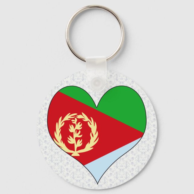 Chaveiro Eu Amo Eritreia (Frente)