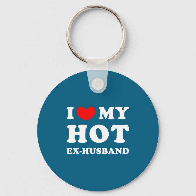 Chaveiro Eu Amo Ex Marido Coração Ex Marido (Frente)