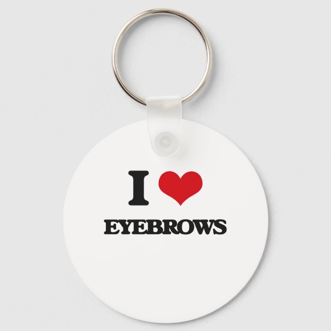 Chaveiro Eu amo EYEBROWS (Frente)