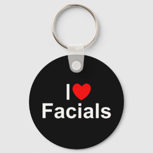Chaveiro Eu amo Facials (do coração)