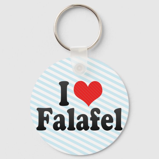 Chaveiro Eu Amo Falafel (Frente)