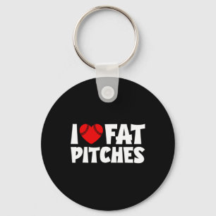 Chaveiro Eu Amo Fat Pitches Coração Bysebyll Design Eu Cora