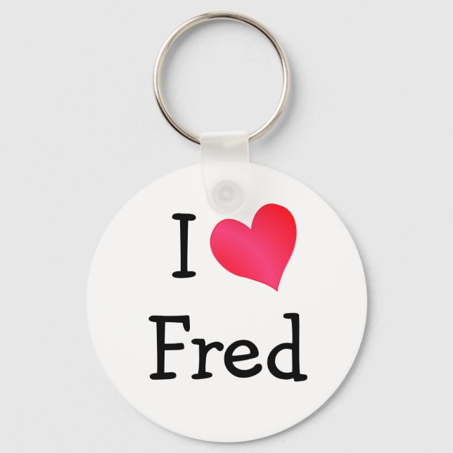 Chaveiro Eu amo Fred (Frente)