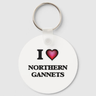 Chaveiro Eu amo Gannets do norte