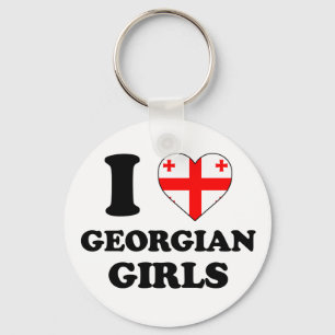 Chaveiro Eu amo garotas georgianas