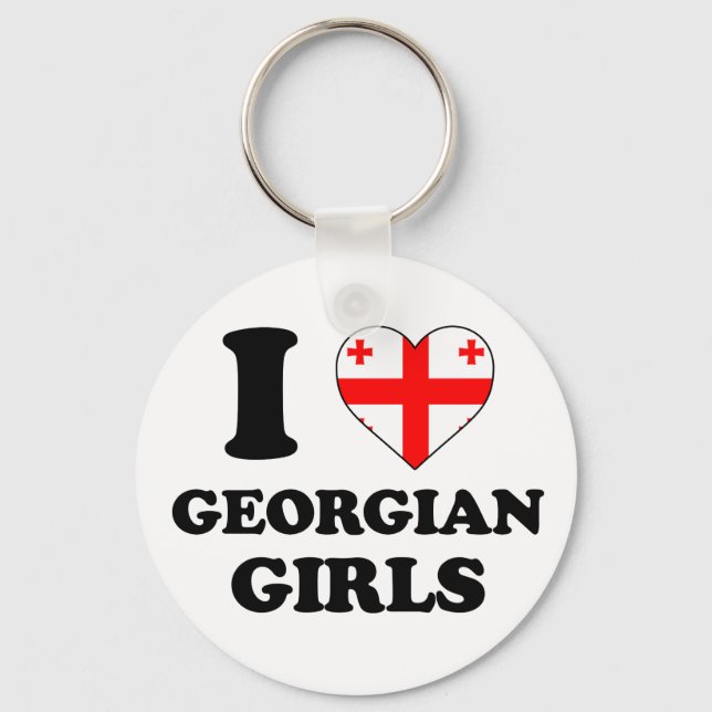 Chaveiro Eu amo garotas georgianas (Frente)
