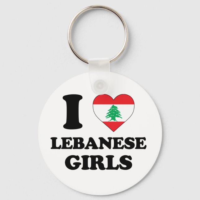 Chaveiro Eu amo garotas libanesas (Frente)
