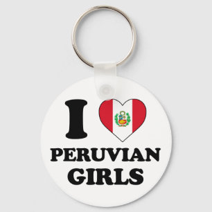 Chaveiro Eu amo garotas peruanas