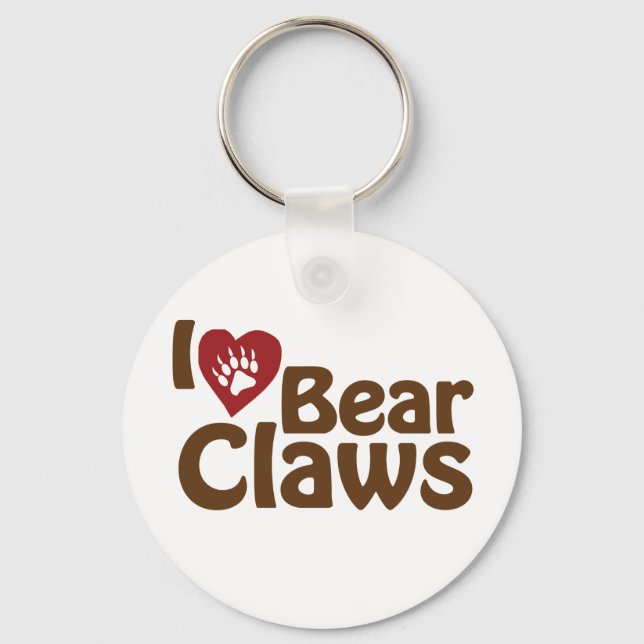 Chaveiro eu amo garras de urso (Frente)