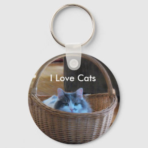Chaveiro Eu amo gatos