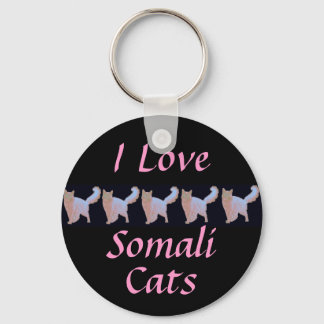 Chaveiro Eu Amo Gatos Somalis