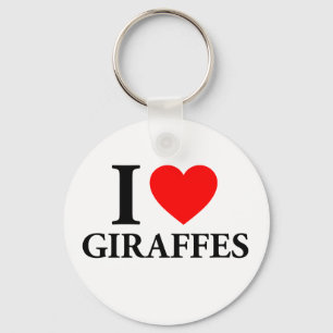 Chaveiro Eu Amo Girafas