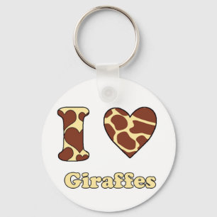 Chaveiro Eu amo Girafas