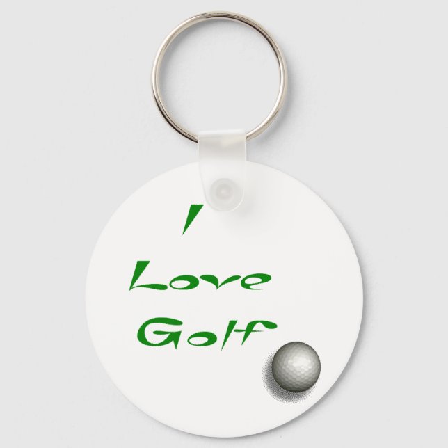 Chaveiro Eu amo Golf (Frente)