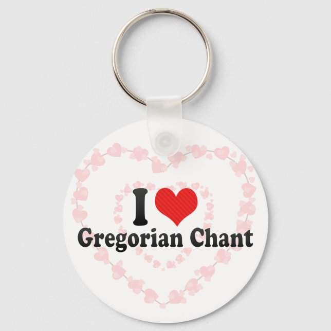 Chaveiro Eu Amo Gregorian Chant (Frente)