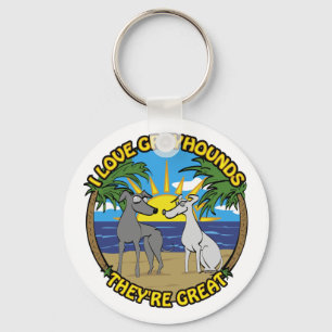 CHAVEIRO EU AMO GREYHOUNDS ELES SÃO EXCELENTE