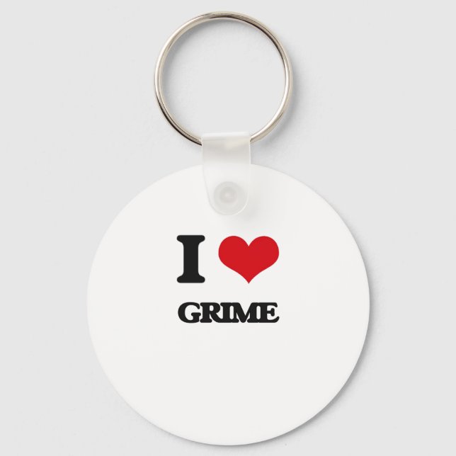 Chaveiro Eu Amo GRIME (Frente)