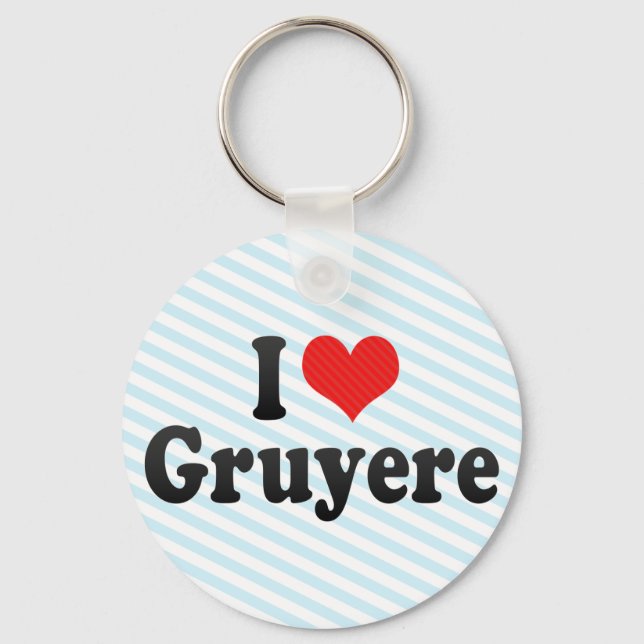 Chaveiro Eu Amo Gruyere (Frente)