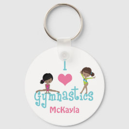 Chaveiro Eu Amo Gymnastics Custa African American Girl