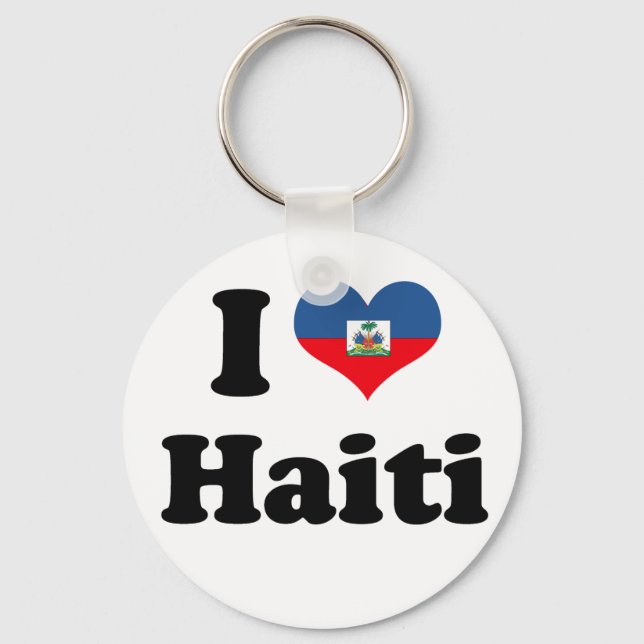 CHAVEIRO EU AMO HAITI 2 (Frente)