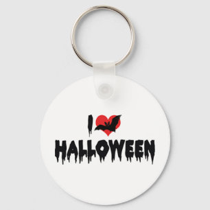 Chaveiro Eu Amo Halloween Pingente