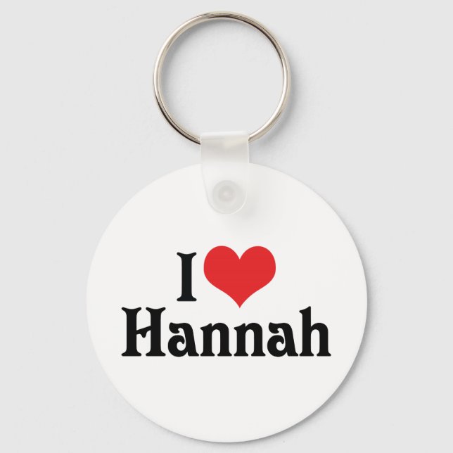 Chaveiro Eu Amo Hannah (Frente)