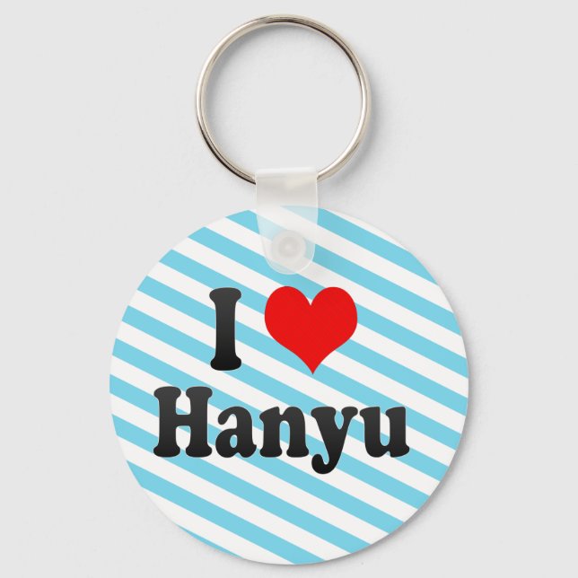 Chaveiro Eu Amo Hanyu, Japão (Frente)