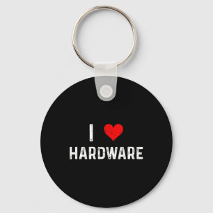 Chaveiro Eu Amo Hardware - Coração Pc Gamer Jogos Construir