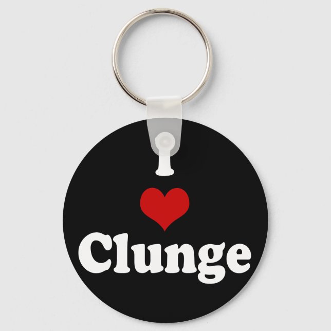 CHAVEIRO EU AMO {HEART} CLUNGE (Frente)