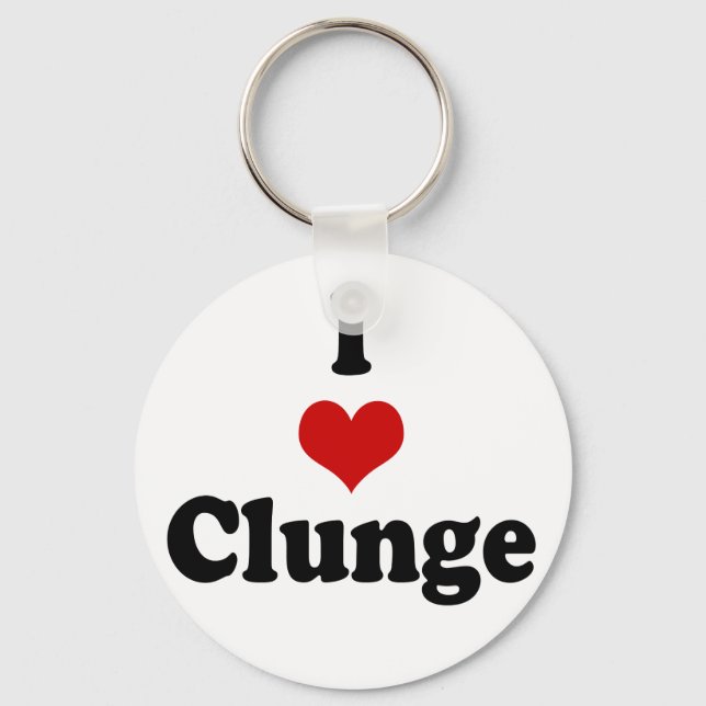 CHAVEIRO EU AMO {HEART} CLUNGE (Frente)