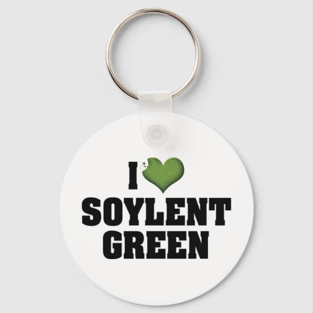 Chaveiro Eu Amo Heart Soylent Verde (Frente)
