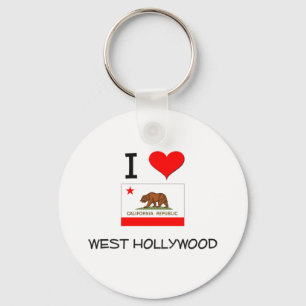 Chaveiro Eu amo HOLLYWOOD OCIDENTAL Califórnia