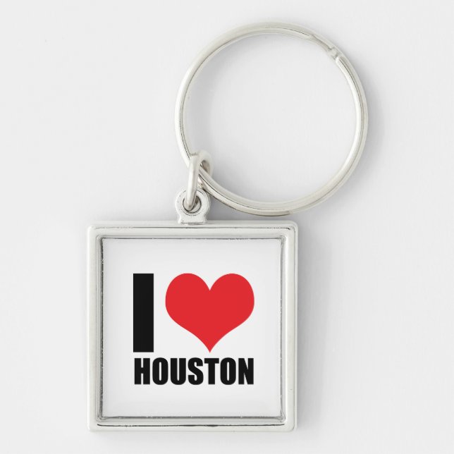 Chaveiro Eu amo Houston (Frente)