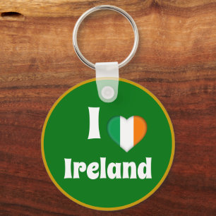 Chaveiro Eu amo Irlanda e Irish Heart - viagem / esportes