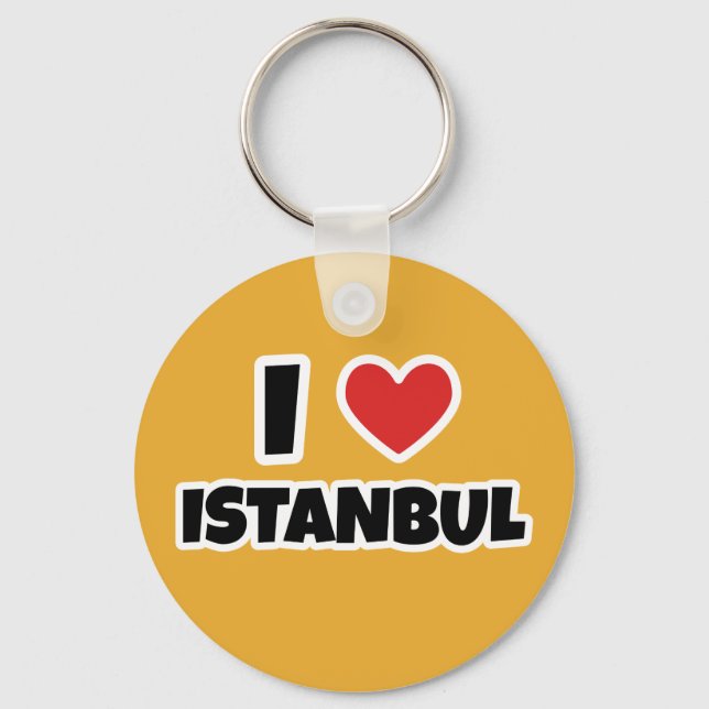 Chaveiro Eu amo Istambul (Frente)
