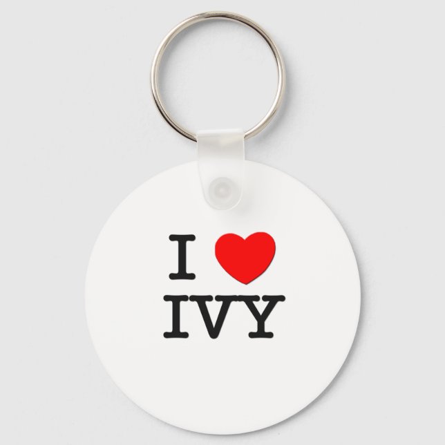 Chaveiro Eu Amo Ivy (Frente)