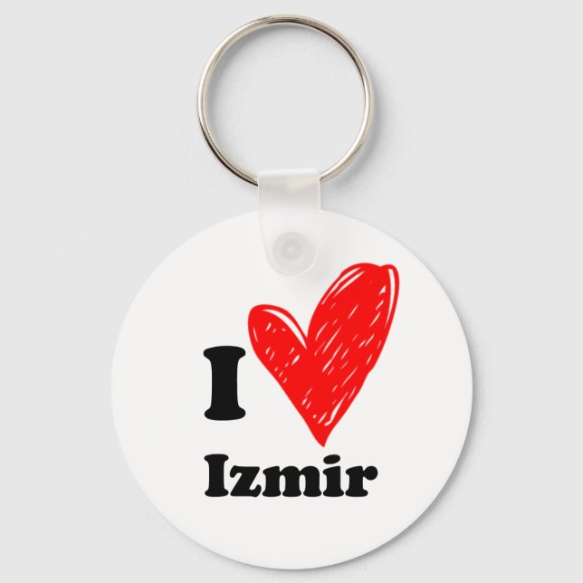 Chaveiro Eu Amo Izmir (Frente)
