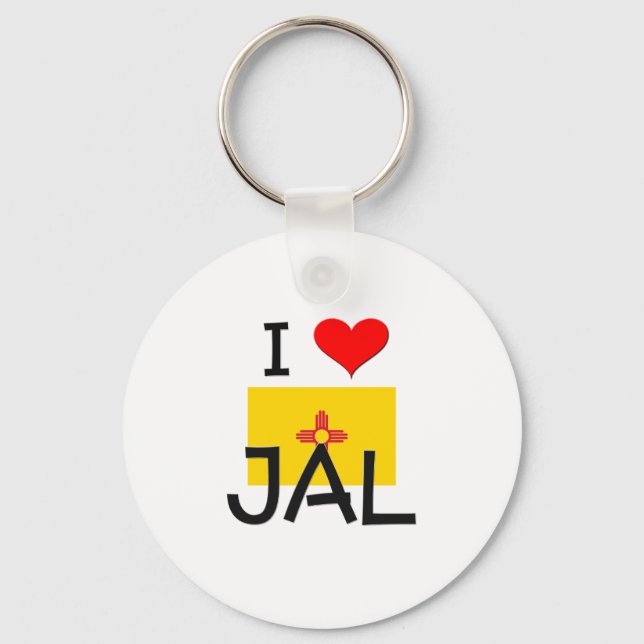 Chaveiro Eu Amo Jal Novo México (Frente)