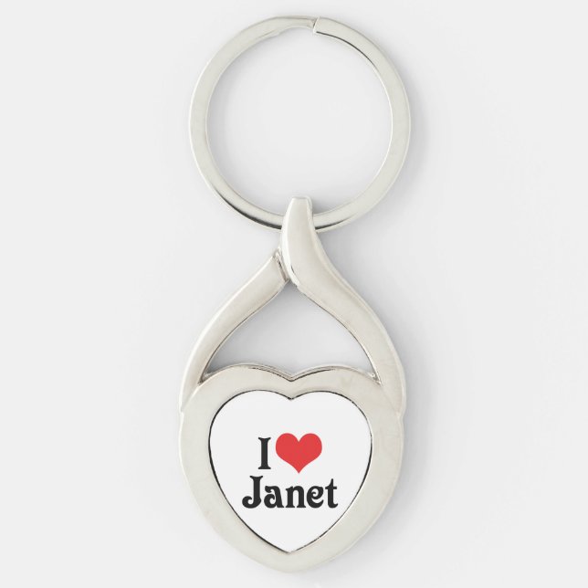 Chaveiro Eu Amo Janet (Frente)